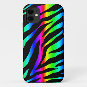 regenboogzebra iPhone 11 hoesje