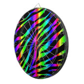 regenboogzebra dartbord (Voorkant Rechts)