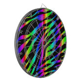 regenboogzebra dartbord (Voorkant Links)
