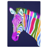 RegenboogZebra Klembord (Achterkant)