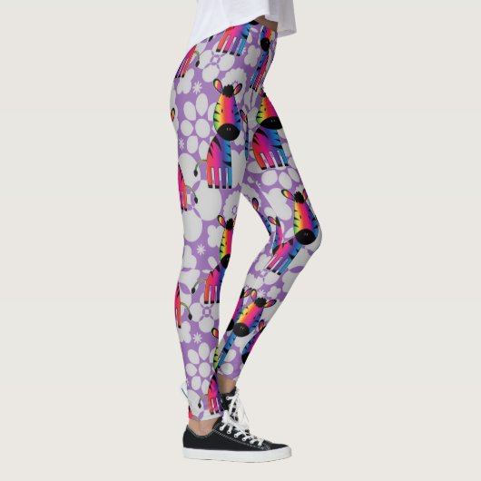 RegenboogZebra Leggings (Rechts)