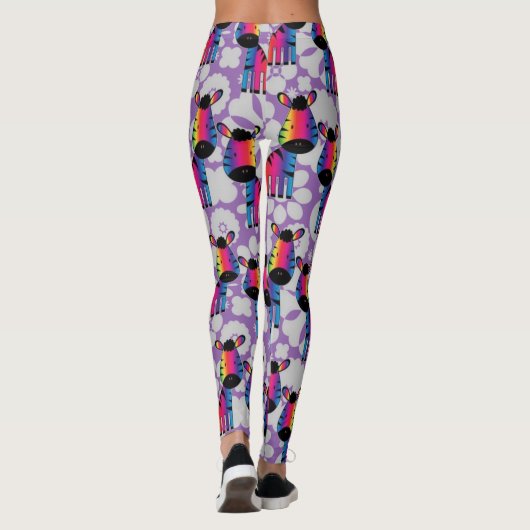 RegenboogZebra Leggings (Achterkant)