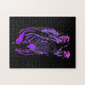 RegenboogZebra Legpuzzel (Horizontaal)