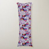 RegenboogZebra Lichaamskussen (Voorkant Verticaal)