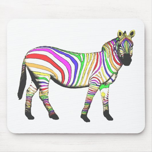 RegenboogZebra Muismat (Voorkant)
