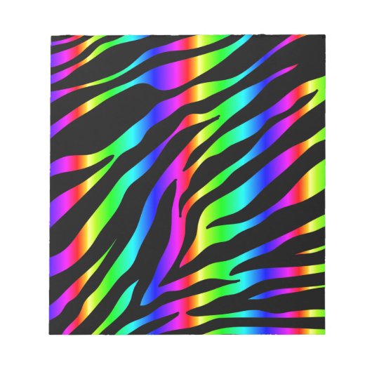 regenboogzebra notitieblok (Voorkant)