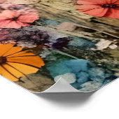 RegenboogZebra Poster (Hoek)