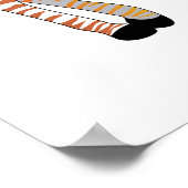 regenboogzebra poster (Hoek)