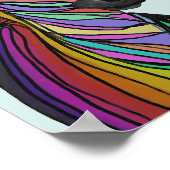 regenboogzebra poster (Hoek)