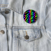 regenboogzebra ronde button 5,7 cm (In situ)