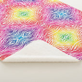 RegenboogZebra Sherpa Deken (3/4)