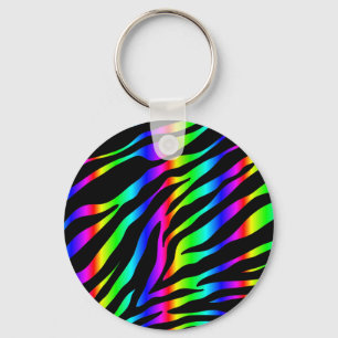 regenboogzebra sleutelhanger