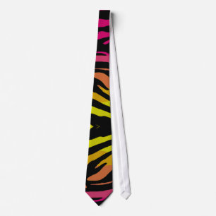 RegenboogZebra Stropdas