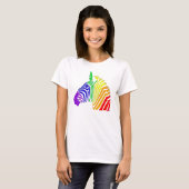 RegenboogZebra T-shirt (Voorkant volledig)