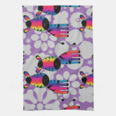 RegenboogZebra Theedoek (Verticaal)