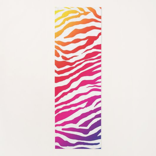 RegenboogZebra Yogamat (Voorkant)