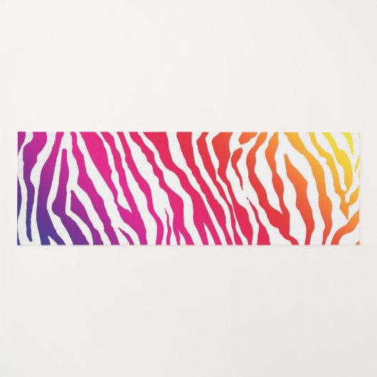 RegenboogZebra Yogamat (Voorkant (horizontaal))