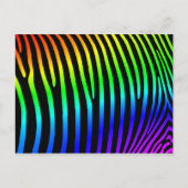 Regenboogzebrastripes Briefkaart (Voorkant)