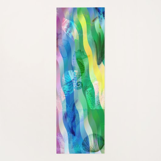 Regenboogzee Yogamat (Achterkant)