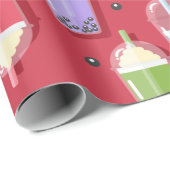 regenboogzeepbel roze cadeaupapier (Rol Hoek)