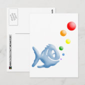 regenboogzeepbellen briefkaart (Voorkant / Achterkant)