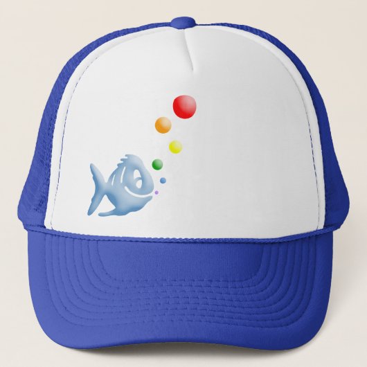 regenboogzeepbellen trucker pet (Voorkant)
