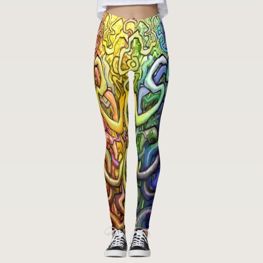 Regenboogzegens Leggings (Voorkant)