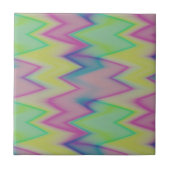 Regenboogzigags Tegeltje (Voorkant)