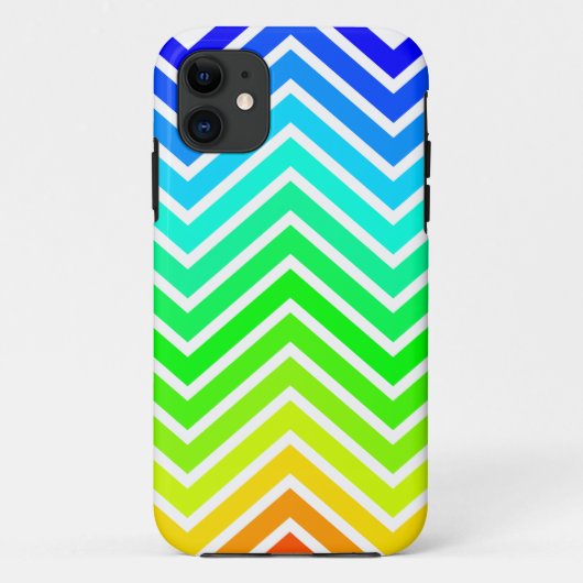 Regenboogzigzag Case-Mate iPhone Case (Achterkant)
