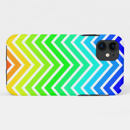 Regenboogzigzag Case-Mate iPhone Case (Achterkant (horizontaal))