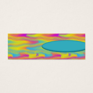 regenboogzigzag mini visitekaartjes