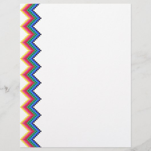 Regenboogzigzagpatroon Flyer (Voorkant)