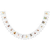 Regenboogzon 1ste verjaardag 12 maanden foto banne vlaggetjes (Alle)