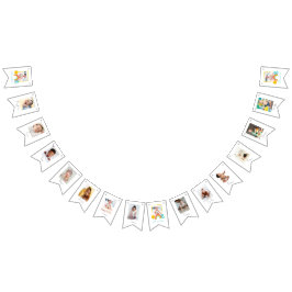 Regenboogzon 1ste verjaardag 12 maanden foto banne vlaggetjes