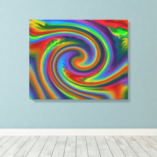 Regenboogzonlaag Canvas Afdruk (Insitu (Houten vloer))