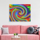 Regenboogzonlaag Canvas Afdruk (Insitu (Woonkamer))