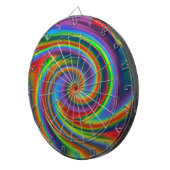 Regenboogzonlaag Dartbord (Voorkant Rechts)