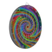 Regenboogzonlaag Dartbord (Voorkant Links)