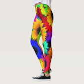 Regenboogzonnebloem Leggings (Links)