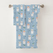 Regenboogzonnebrillen Llama Pattern Bad Handdoek (Insitu)