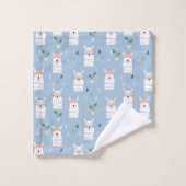 Regenboogzonnebrillen Llama Pattern Bad Handdoek (Wasdoekje)