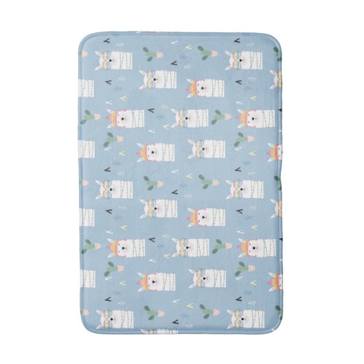 Regenboogzonnebrillen Llama Pattern Badmat (Voorkant Verticaal)