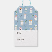 Regenboogzonnebrillen Llama Pattern Cadeaulabel (Voorkant)