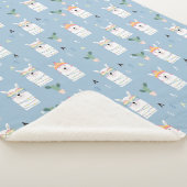 Regenboogzonnebrillen Llama Pattern Sherpa Deken (3/4)