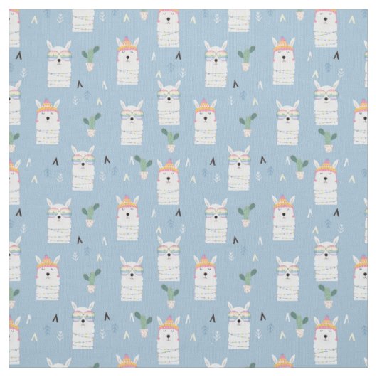 Regenboogzonnebrillen Llama Pattern Stof (Swatch)