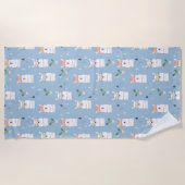 Regenboogzonnebrillen Llama Pattern Strandlaken (Voorkant)