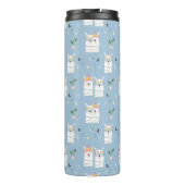 Regenboogzonnebrillen Llama Pattern Thermosbeker (Achterkant)