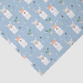 Regenboogzonnebrillen Llama Pattern Tissuepapier (Detail)