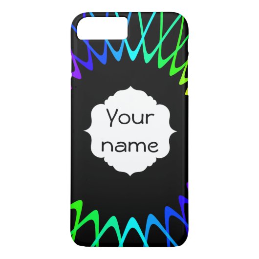 Regenboogzonnefractalen Case-Mate iPhone Case (Achterkant)