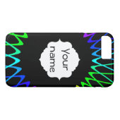 Regenboogzonnefractalen Case-Mate iPhone Case (Achterkant (Horizontaal))